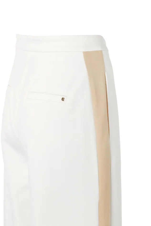 Women Trousers Holland Cooper Wide Leg Pant Natural Women Trousers Holland Cooper Wide Leg Pant Natural