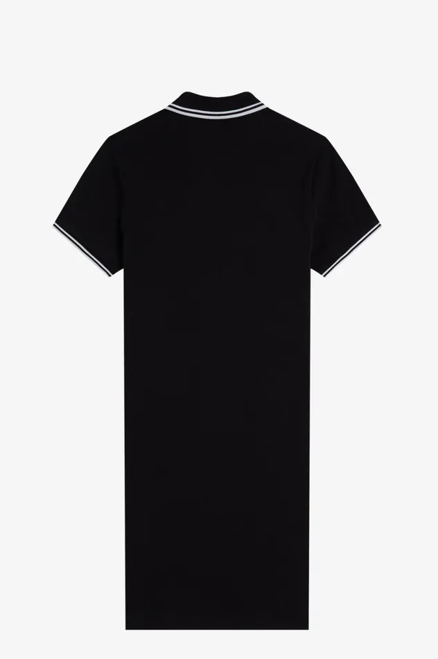 Women Twin Tipped Dress Black Fred Perry Dresses