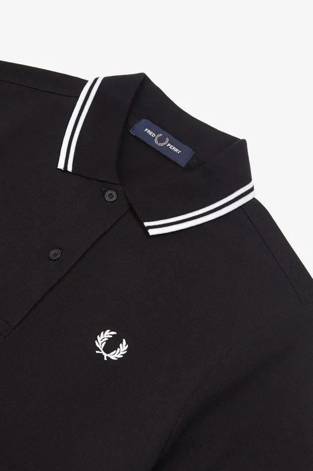 Women Twin Tipped Dress Black Fred Perry Dresses