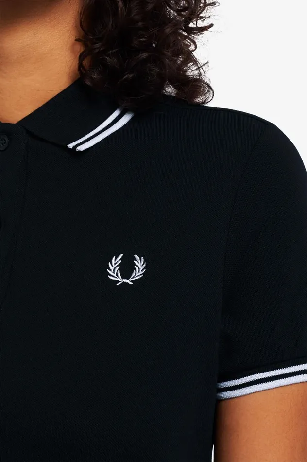 Women Twin Tipped Dress Black Fred Perry Dresses