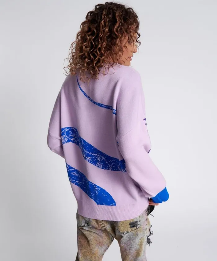 Women TWISTED SNAKE KNIT SWEATER One Teaspoon Knitwear Women TWISTED SNAKE KNIT SWEATER One Teaspoon Knitwear