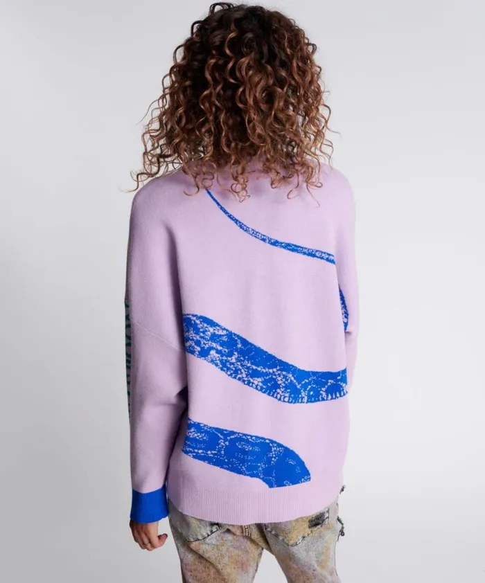 Women TWISTED SNAKE KNIT SWEATER One Teaspoon Knitwear Women TWISTED SNAKE KNIT SWEATER One Teaspoon Knitwear