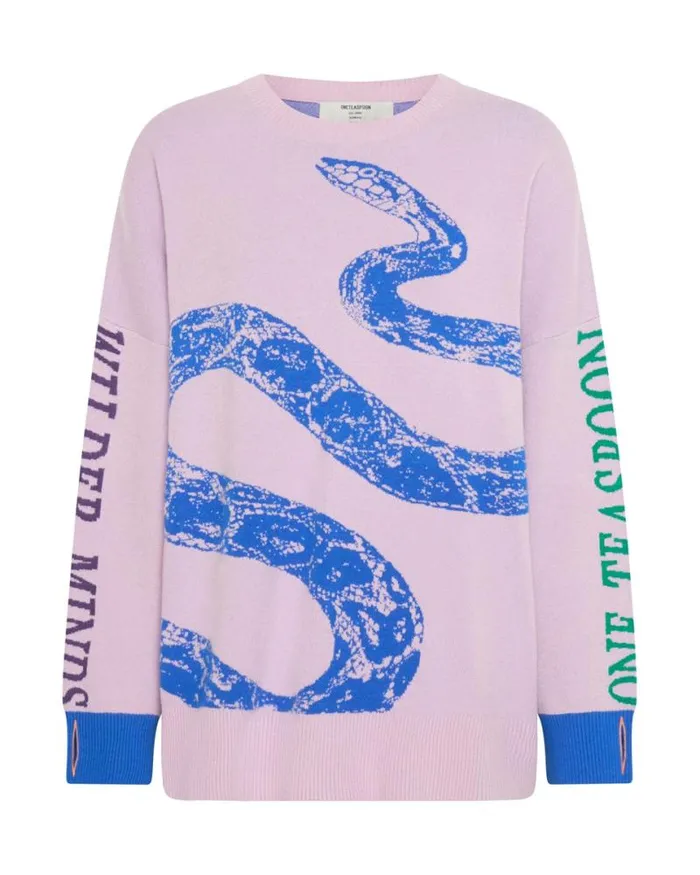 Women TWISTED SNAKE KNIT SWEATER One Teaspoon Knitwear Women TWISTED SNAKE KNIT SWEATER One Teaspoon Knitwear