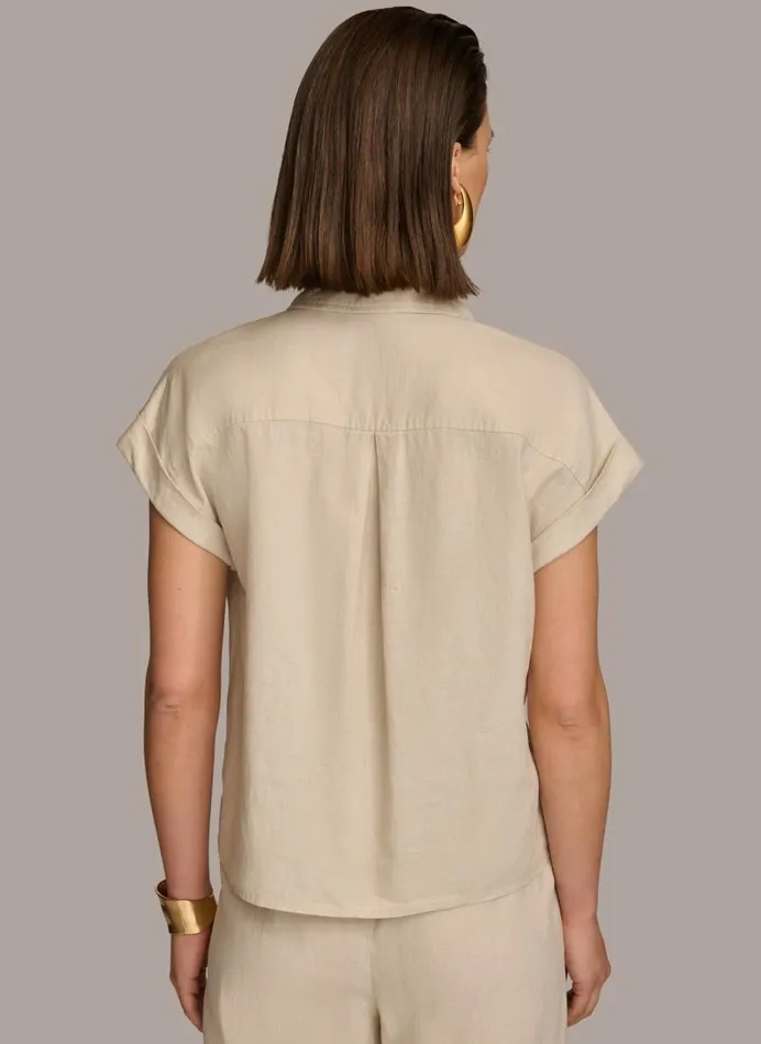 Women UTILITY TOP Sand Donna Karan New York Sweaters And Tops Women UTILITY TOP Sand Donna Karan New York Sweaters And Tops
