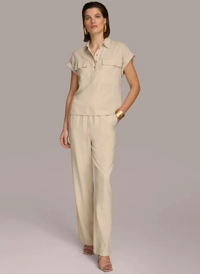 Women UTILITY TOP Sand Donna Karan New York Sweaters And Tops Women UTILITY TOP Sand Donna Karan New York Sweaters And Tops