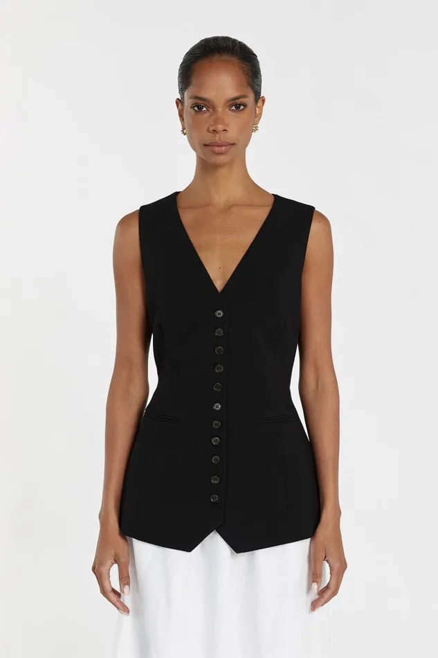Women Vests DISSH CELINE BLACK VEST