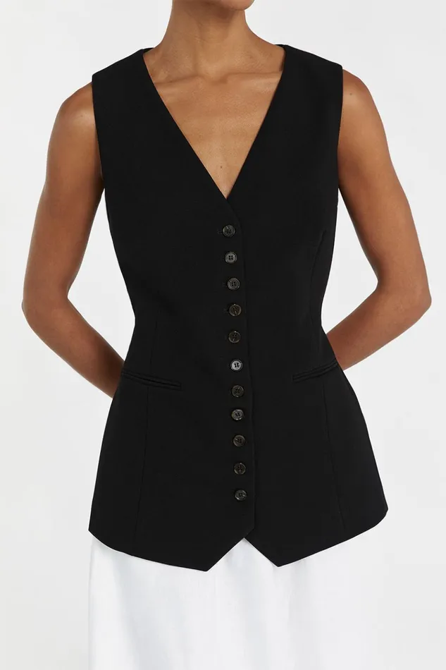 Women Vests DISSH CELINE BLACK VEST
