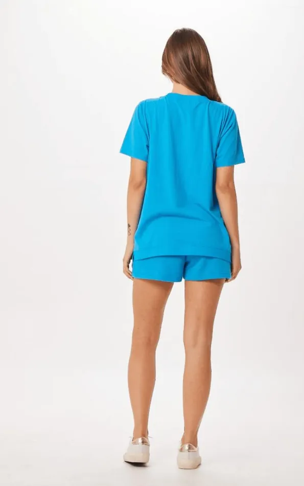 Women Vintage Havana All Bottoms Bright Blue St Tropez Jet Setter Surf Wash Shorts Bright Blue