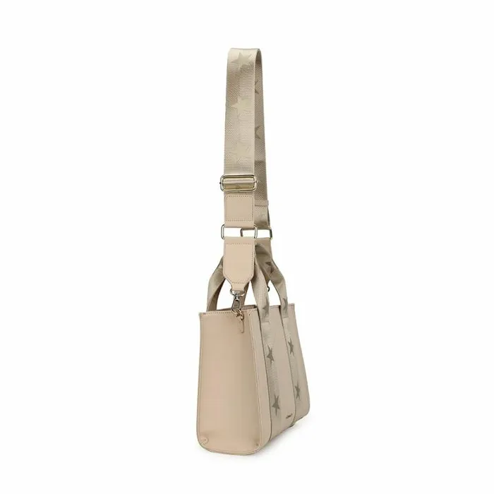 Women Vintage Havana Crossbody RENEE BAG 8211 BEIGE