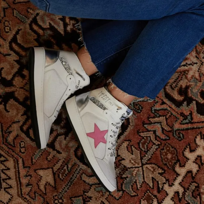 Women Vintage Havana High Tops DREAM 8211 WHITEPINK Whitepink