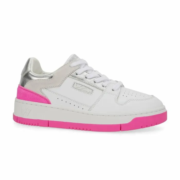 Women Vintage Havana Low Tops FINESSE 8211 NEON PINK SILVER Neon Pink Silver