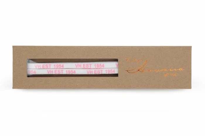 Women Vintage Havana Shoe Laces WHITE PINK GOLD TIP LACES