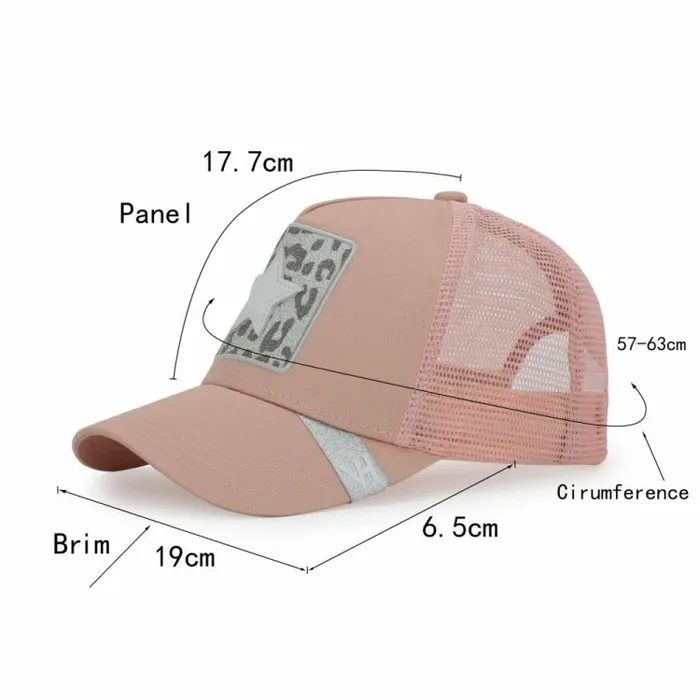 Women Vintage Havana Trucker Hat GLOW HAT Women Vintage Havana Trucker Hat GLOW HAT