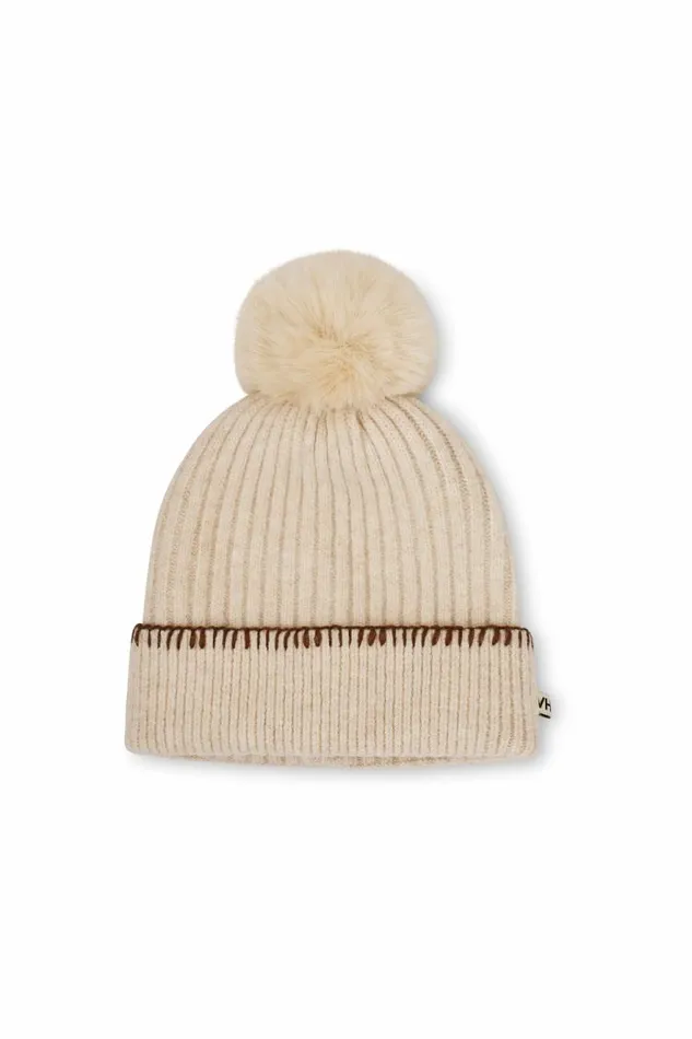 Women Vintage Havana Winter Hats RIBBED POMPOM BEANIE 8211 IVORYTAN Ivorytan Women Vintage Havana Winter Hats RIBBED POMPOM BEANIE 8211 IVORYTAN Ivorytan