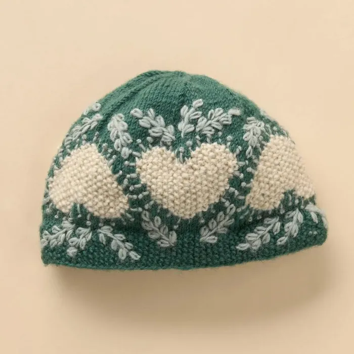 Women Vintage Heart Beanie Oat Sundance Catalog Hats Women Vintage Heart Beanie Oat Sundance Catalog Hats