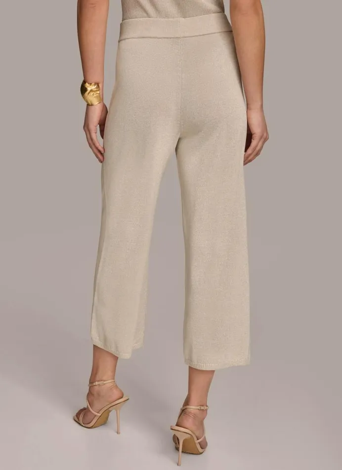 Women WIDE LEG SHIMMER PANT Sandsilver Donna Karan New York Pants Women WIDE LEG SHIMMER PANT Sandsilver Donna Karan New York Pants