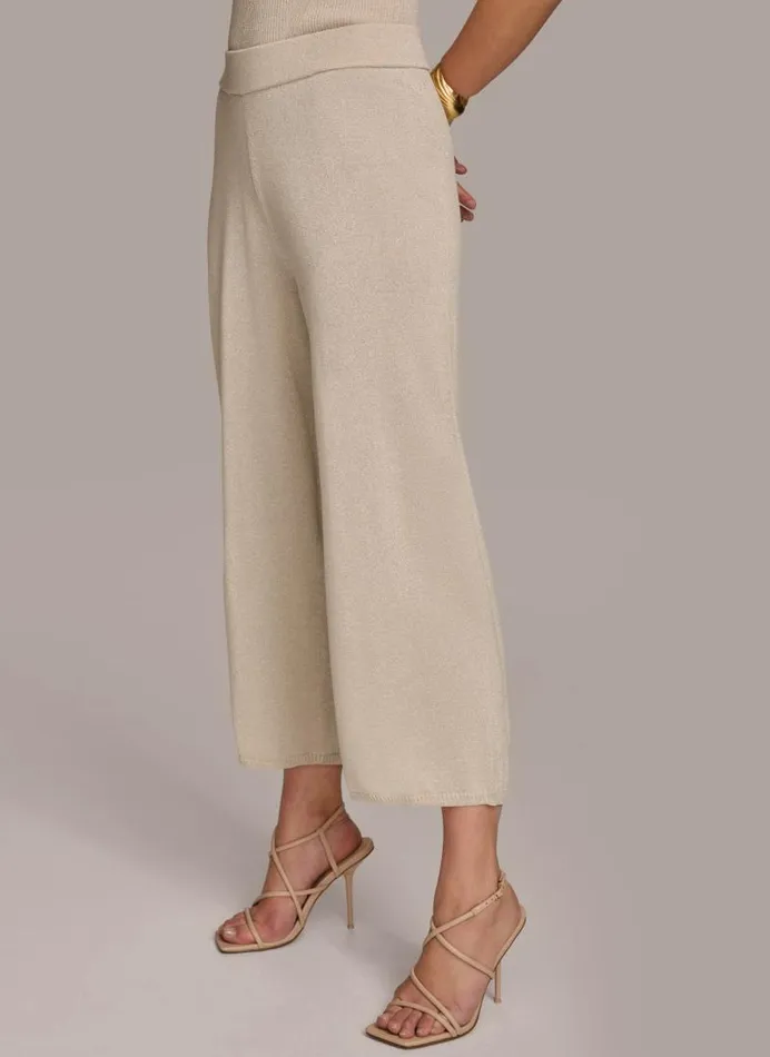 Women WIDE LEG SHIMMER PANT Sandsilver Donna Karan New York Pants Women WIDE LEG SHIMMER PANT Sandsilver Donna Karan New York Pants