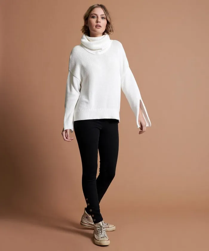 Women WINONA BACKLESS SWEATER WHITE One Teaspoon Knitwear Women WINONA BACKLESS SWEATER WHITE One Teaspoon Knitwear