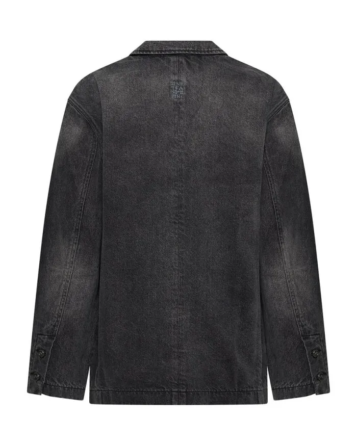 Women WORN BLACK DENIM BOYFRIEND BLAZER One Teaspoon Denim Jackets Women WORN BLACK DENIM BOYFRIEND BLAZER One Teaspoon Denim Jackets