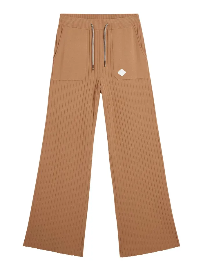Women Zania Knitted Pant Tiger Brown JLindeberg Trousers Women Zania Knitted Pant Tiger Brown JLindeberg Trousers