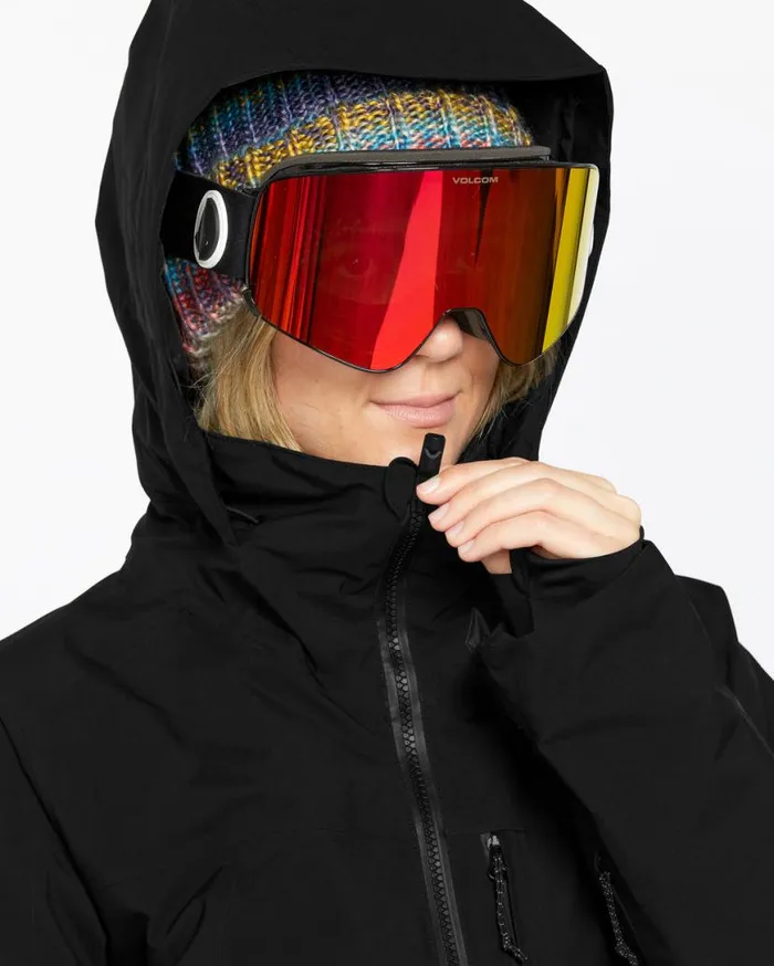 Womens 3D Stretch Gore Jacket 8211 Black Womens Volcom Jackets