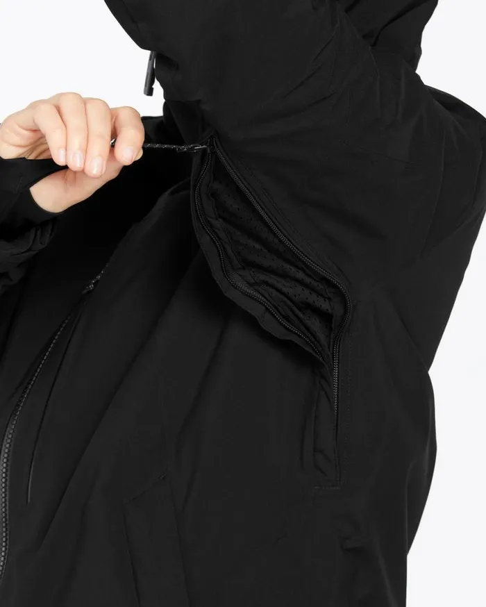Womens 3D Stretch Gore Jacket 8211 Black Womens Volcom Jackets