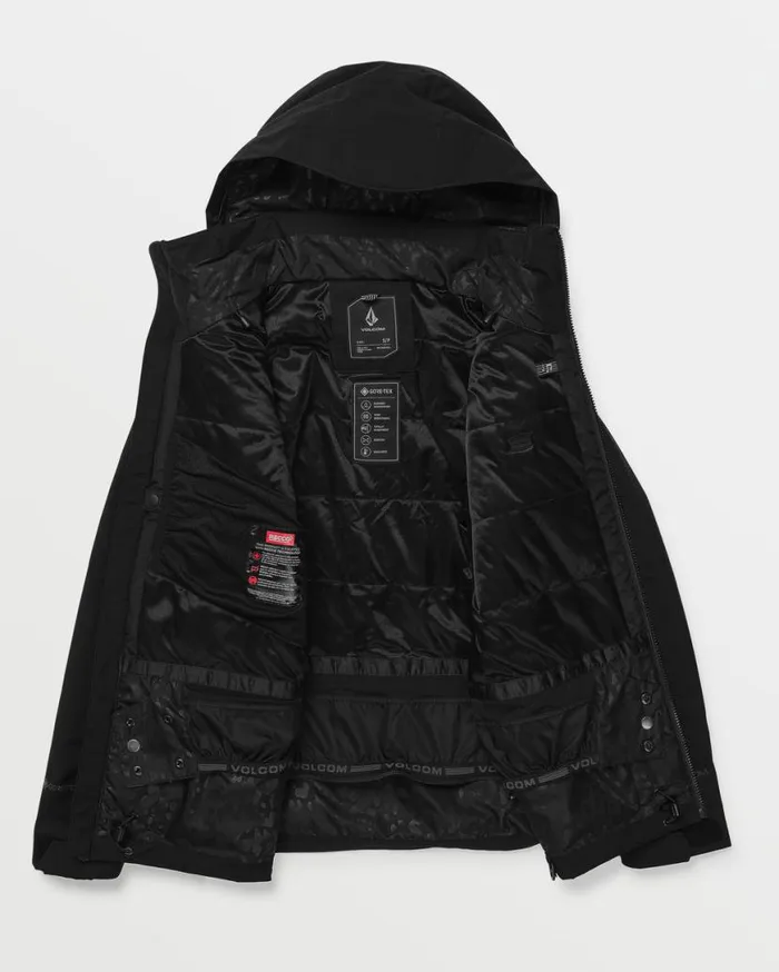 Womens 3D Stretch Gore Jacket 8211 Black Womens Volcom Jackets