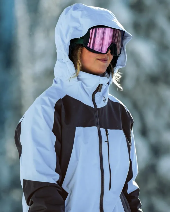 Womens 3D Stretch Gore Jacket 8211 Crystal Blue Womens Volcom Jackets