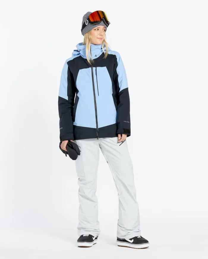 Womens 3D Stretch Gore Jacket 8211 Crystal Blue Womens Volcom Jackets