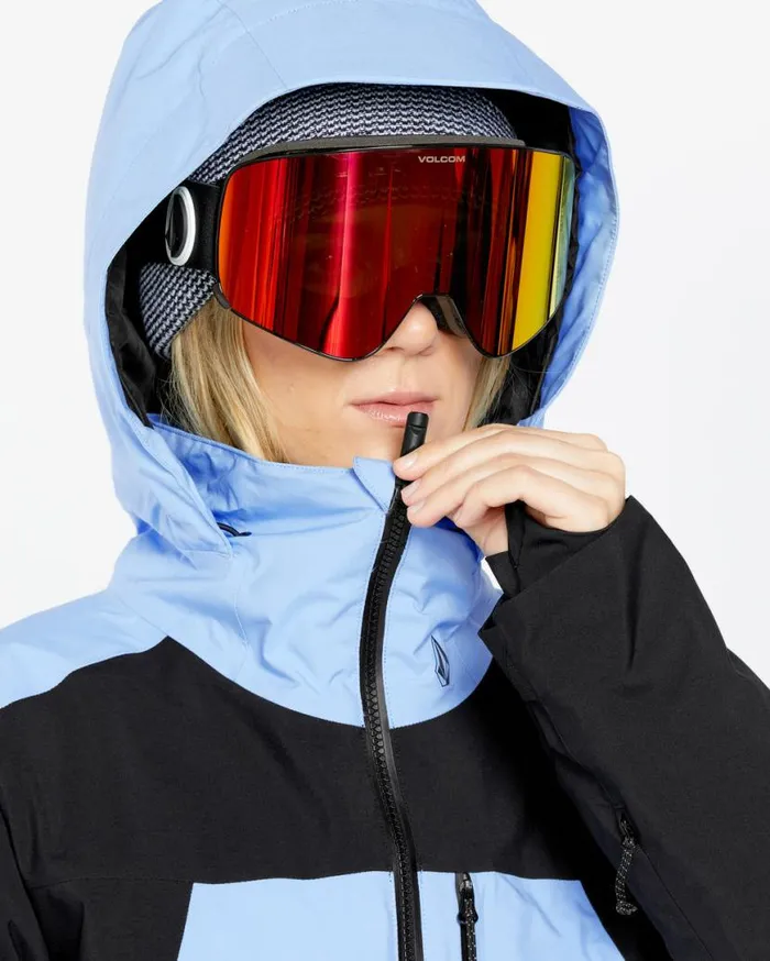 Womens 3D Stretch Gore Jacket 8211 Crystal Blue Womens Volcom Jackets