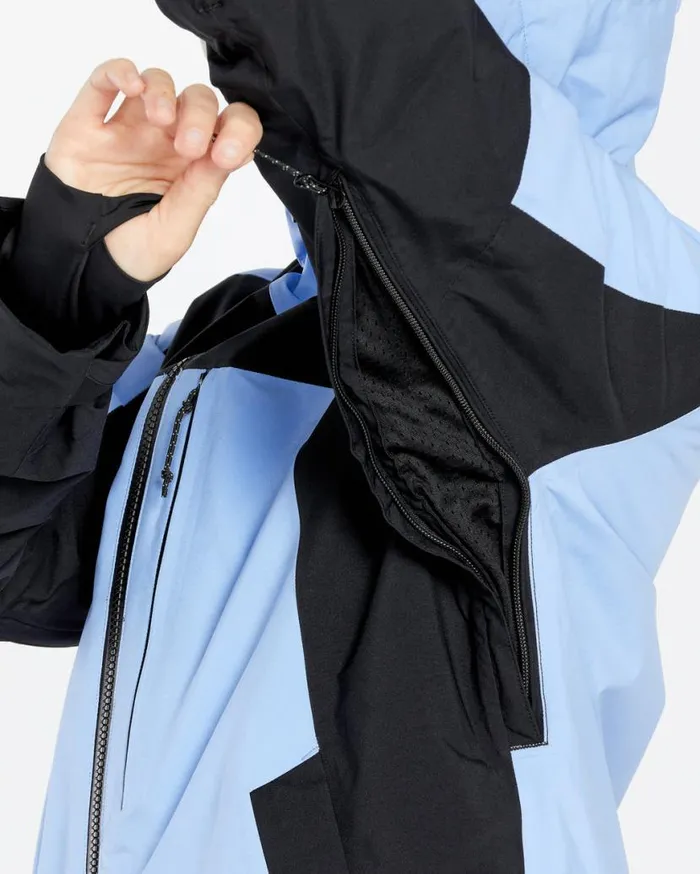 Womens 3D Stretch Gore Jacket 8211 Crystal Blue Womens Volcom Jackets