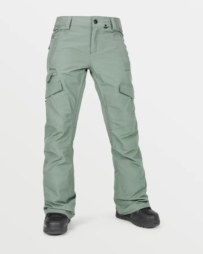 Womens Aston GoreTex Pants 8211 Lichen Green Womens Volcom Pants