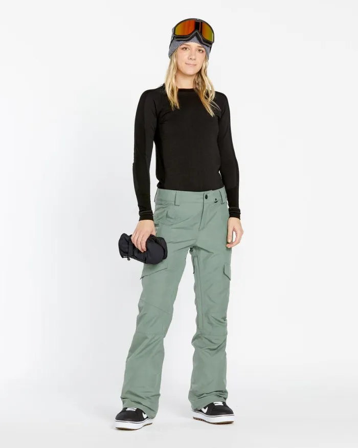 Womens Aston GoreTex Pants 8211 Lichen Green Womens Volcom Pants