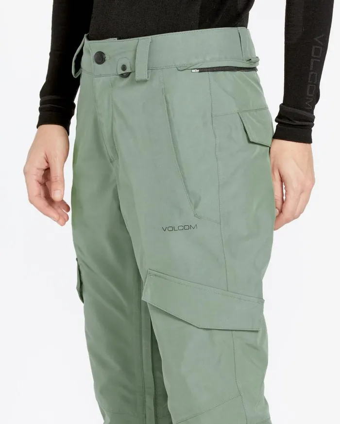 Womens Aston GoreTex Pants 8211 Lichen Green Womens Volcom Pants