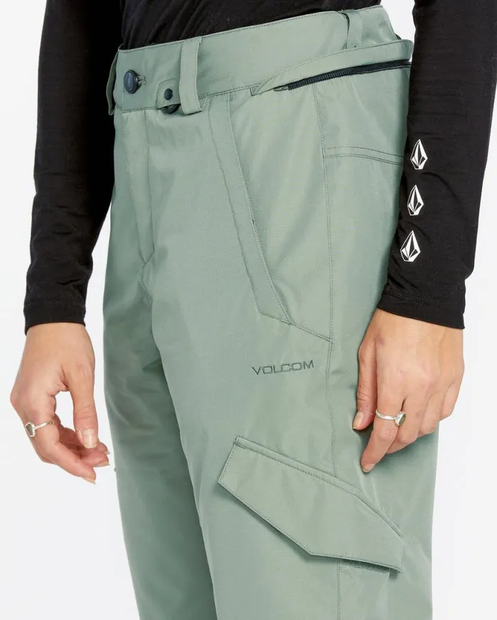 Womens Bridger Insulated Pants 8211 Lichen Green Womens Volcom Pants