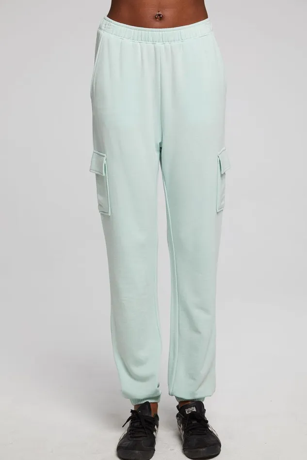 Womens Chaser Brand Bottoms Claude Matcha Green Jogger