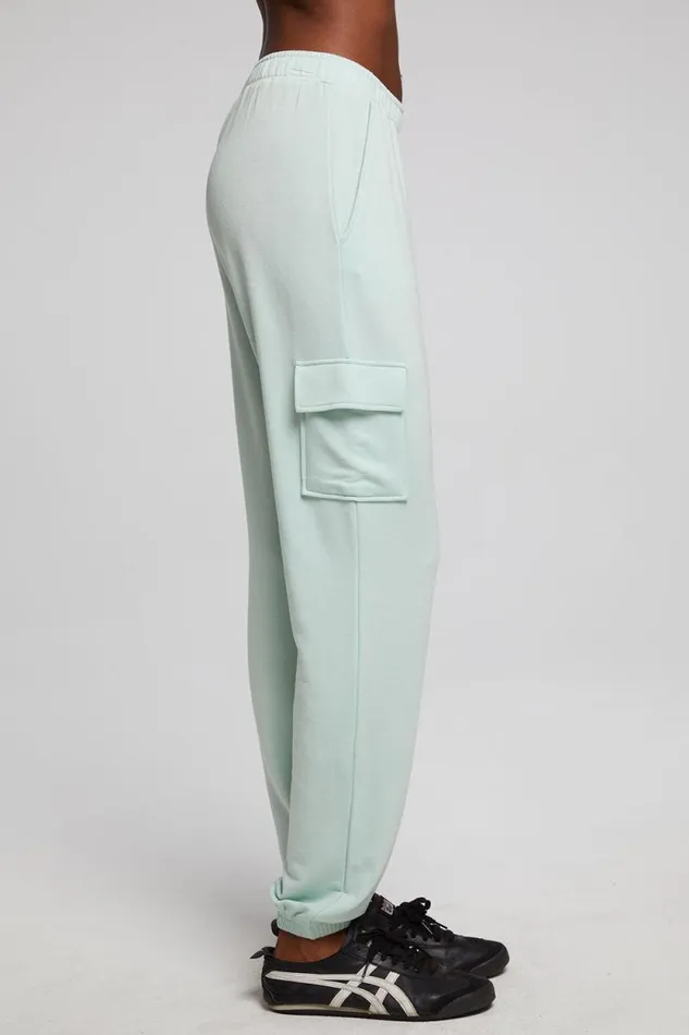 Womens Chaser Brand Bottoms Claude Matcha Green Jogger