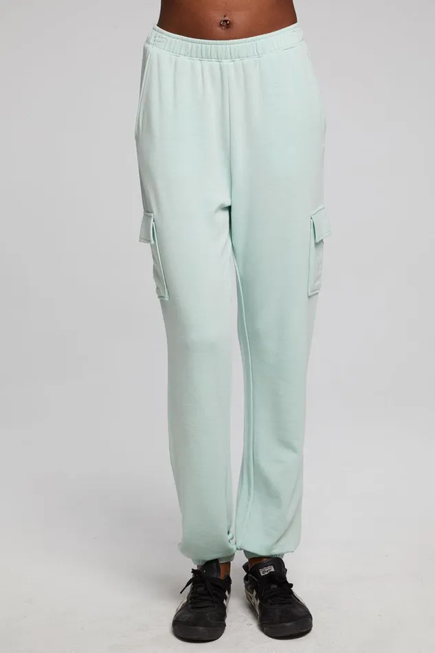 Womens Chaser Brand Bottoms Claude Matcha Green Jogger