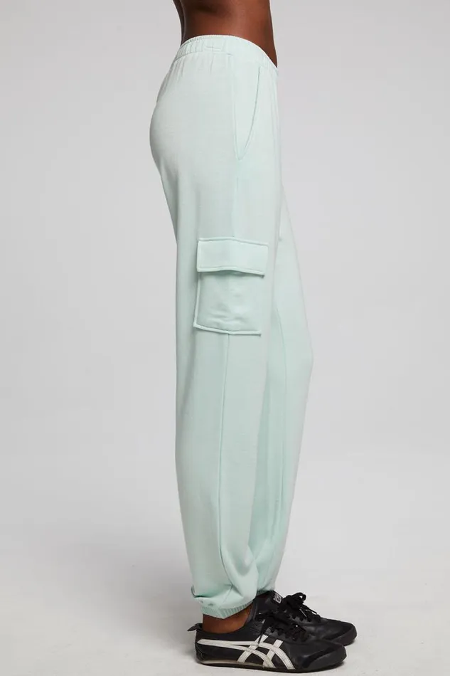 Womens Chaser Brand Bottoms Claude Matcha Green Jogger