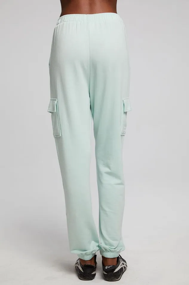 Womens Chaser Brand Bottoms Claude Matcha Green Jogger