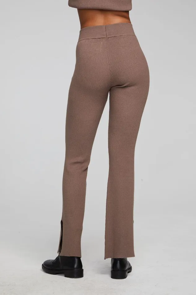 Womens Chaser Brand Bottoms Party Deep Taupe Flare Bottoms