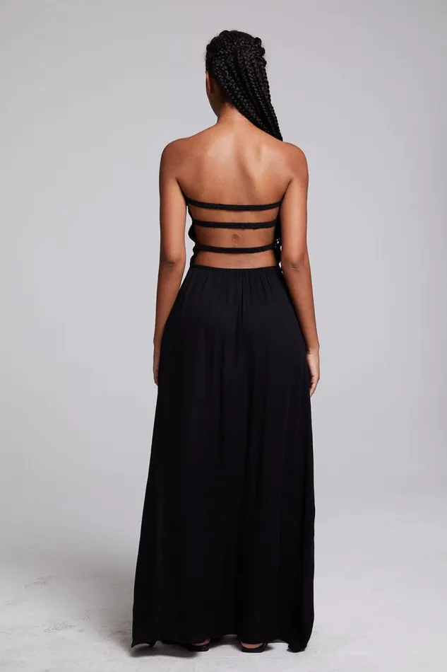 Womens Chaser Brand Dresses Anita Black Maxi Dress