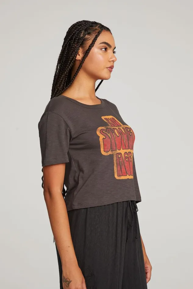 Womens Chaser Brand Graphics Stoned Age Tee