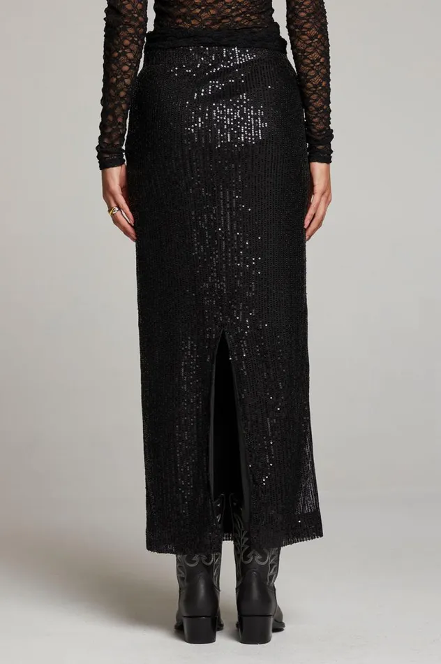 Womens Chaser Brand Loungewear Amber Licorice Midi Skirt