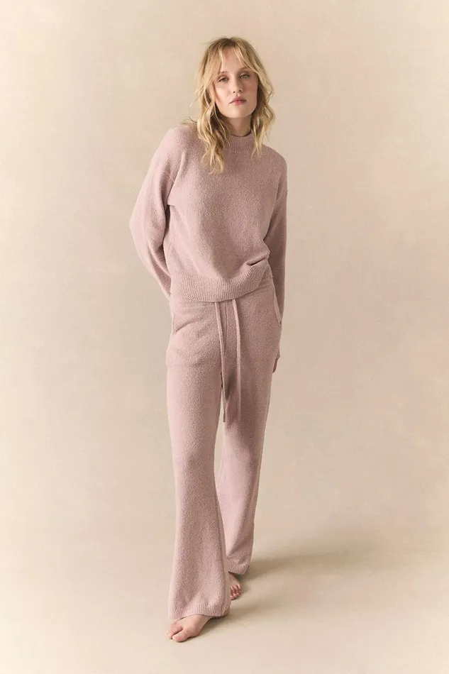 Womens Chaser Brand Loungewear Java Mauve Rose Joggers
