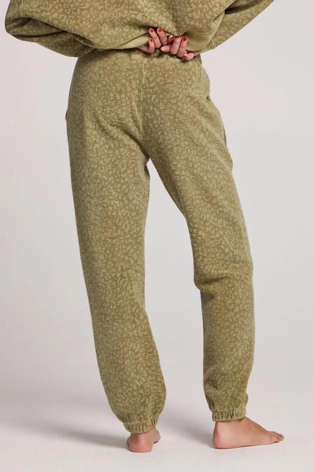 Womens Chaser Brand Loungewear Mission Leopard Joggers