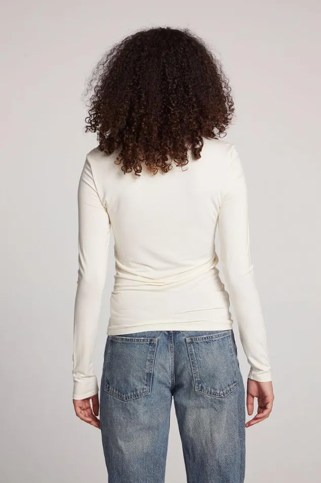 Womens Chaser Brand Loungewear Reeves Starry White Long Sleeve