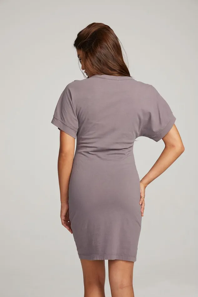 Womens Chaser Brand Loungewear Saloon Purple Sage Mini Dress