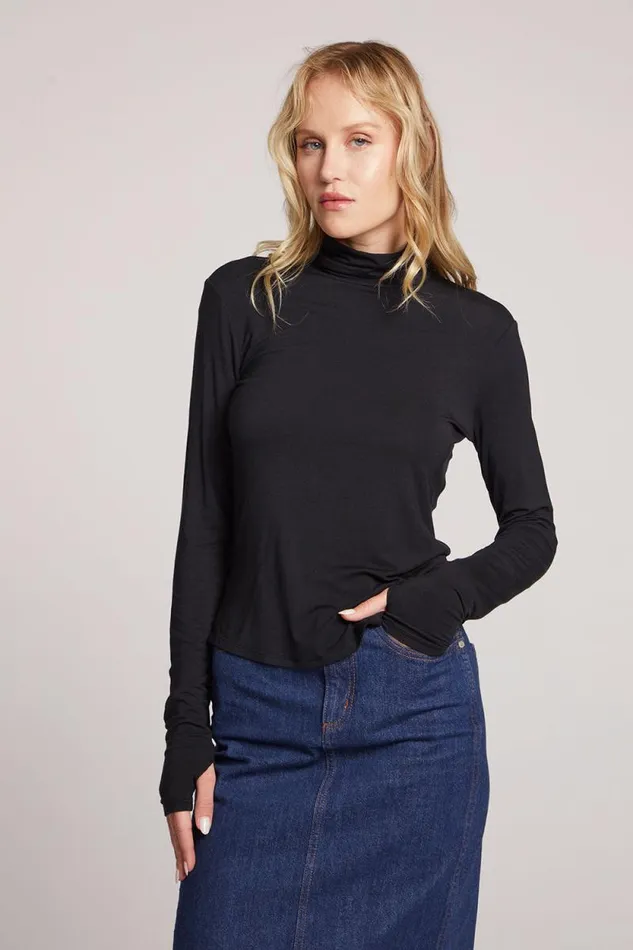 Womens Chaser Brand Loungewear Vicente Licorice Long Sleeve
