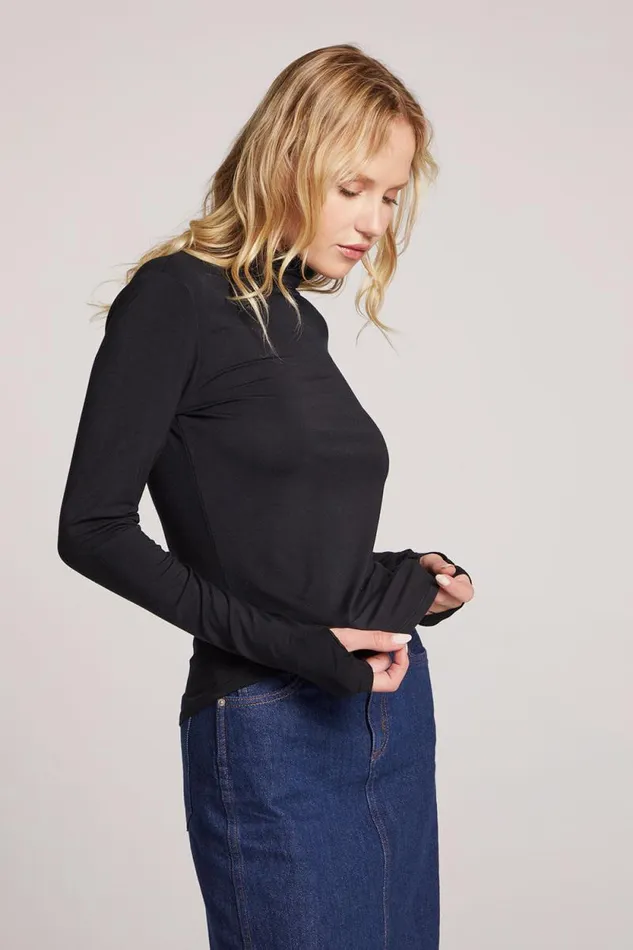 Womens Chaser Brand Loungewear Vicente Licorice Long Sleeve